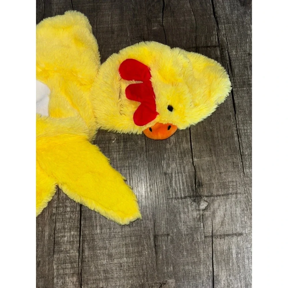 Yellow Chicken‎ Plush Pet Costume Two Piece Small Dog Halloween Outfit